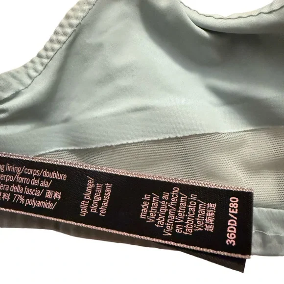 Victoria's Secret Teal/ Very Light Green Bra - Picture 4 of 5